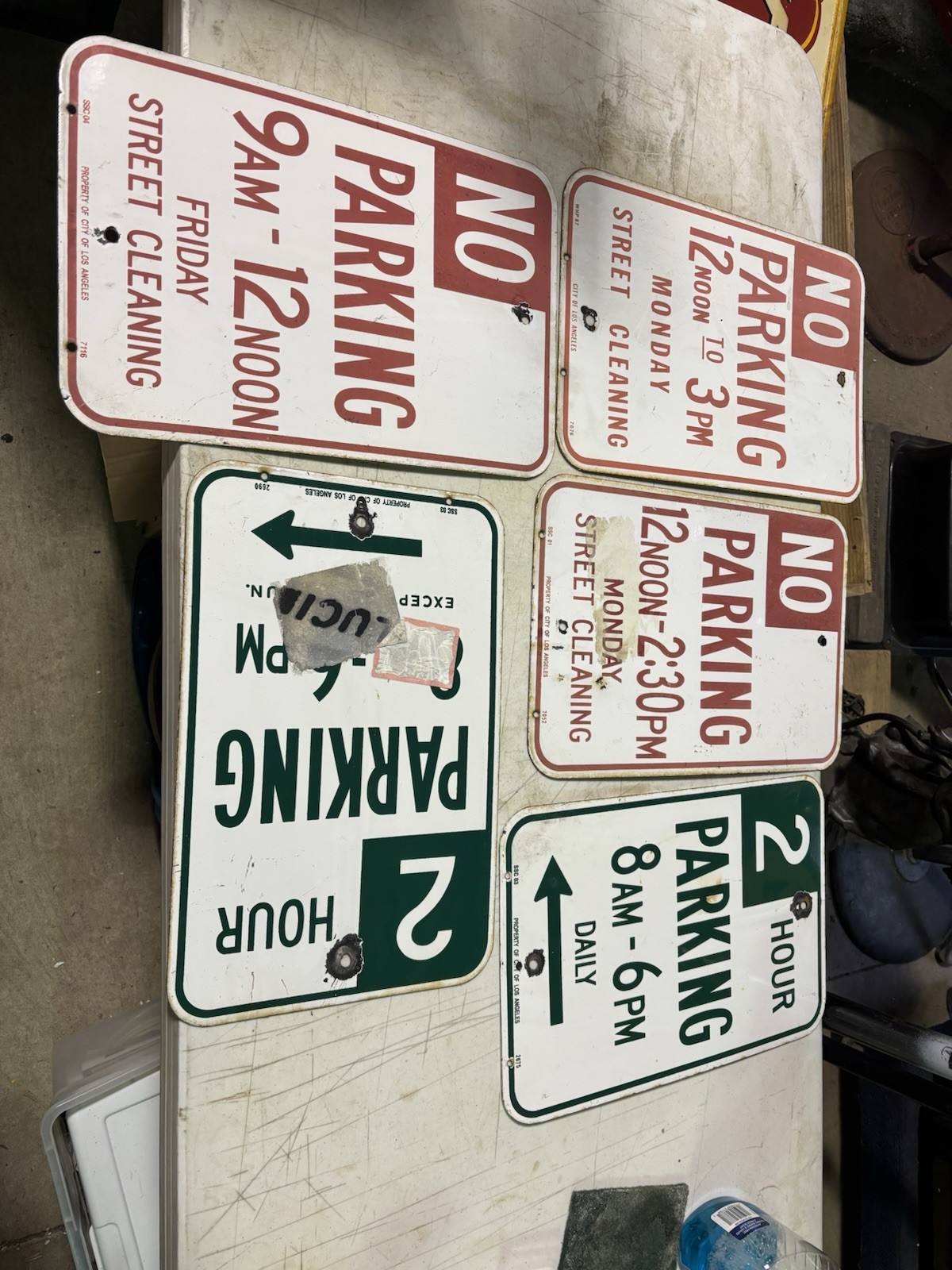 porcelain california street sign Vintage Original