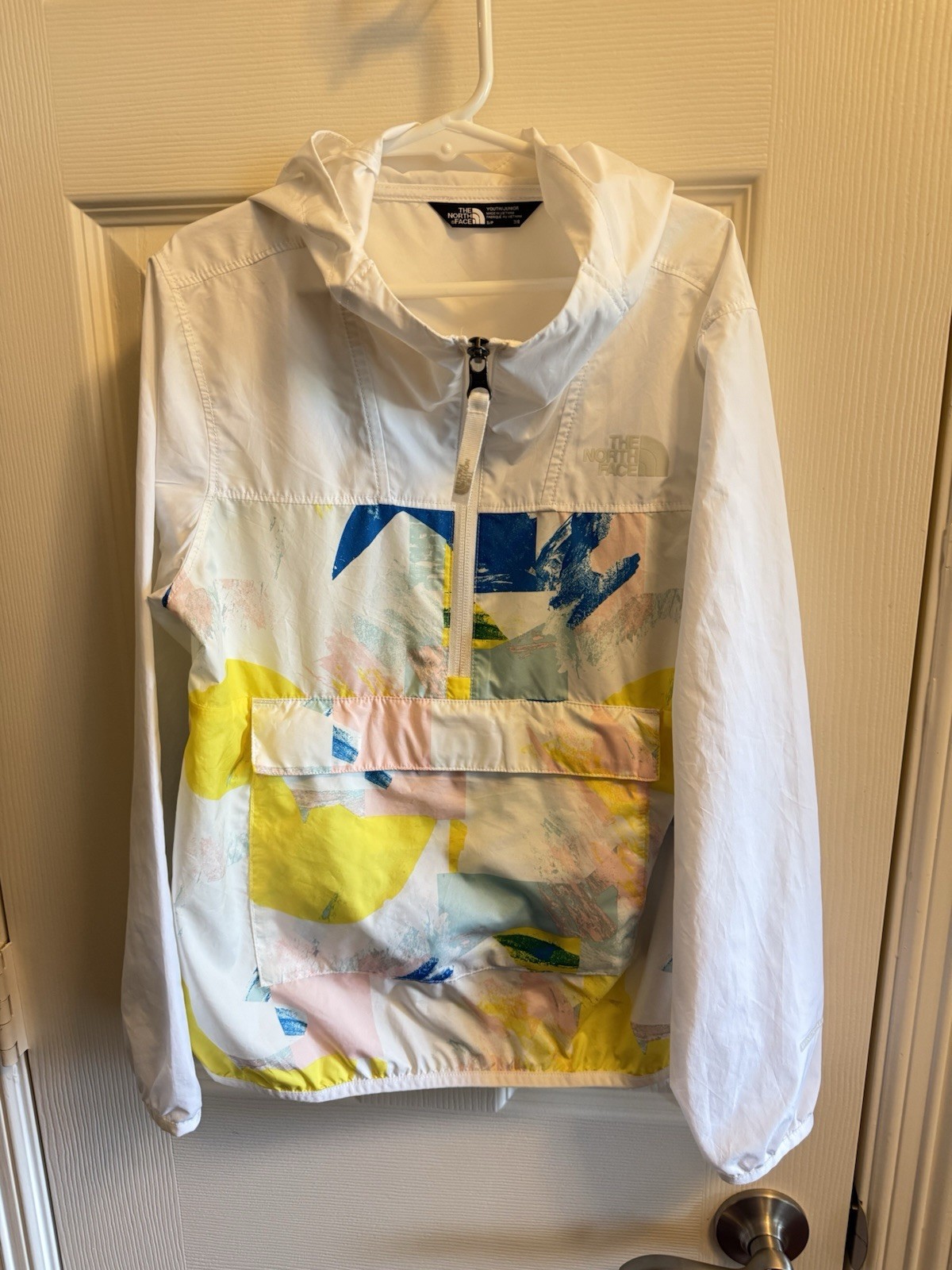 The North Face Youth Fanorak Girls Jacket Fanny Pack Packable Small 7/8 White