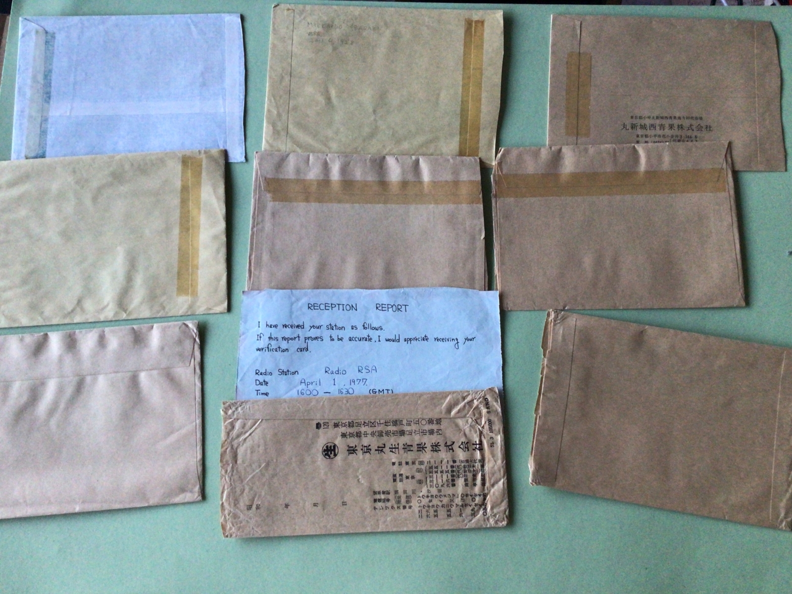 Japan 10 postal item stamps covers Ref A946