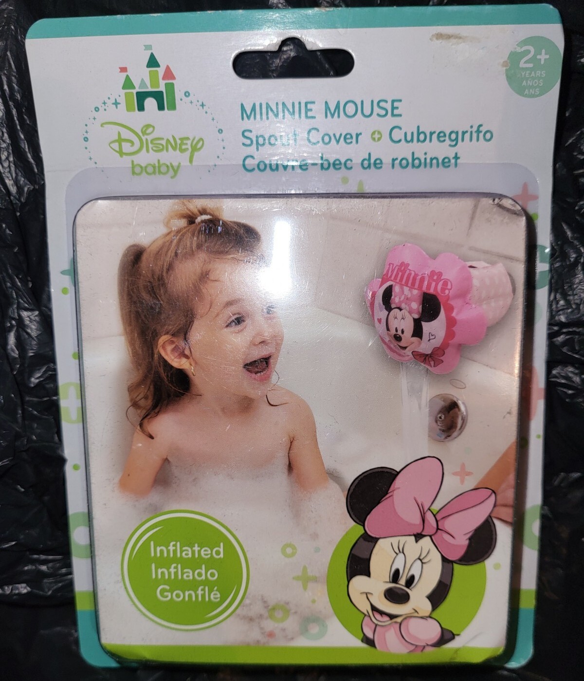 Disney Minnie Inflatable Safety Spout Cover For Most Standard Tub Faucets