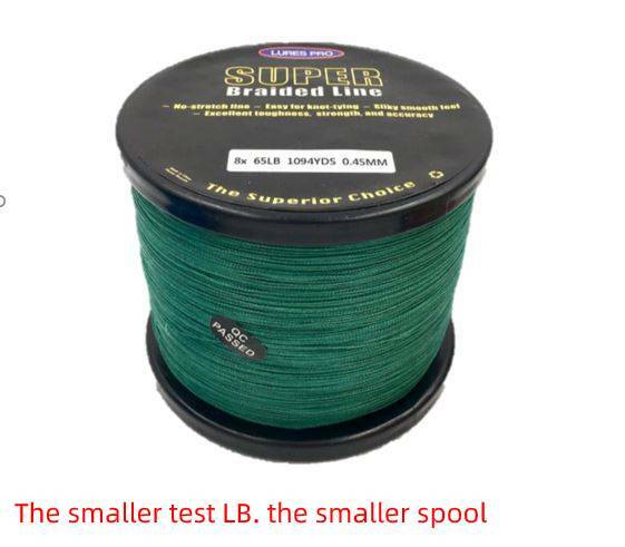 1100 Yard Green Fishing braided Fishing Line 10 12 15 20 lb  30 lb 40 50 65
