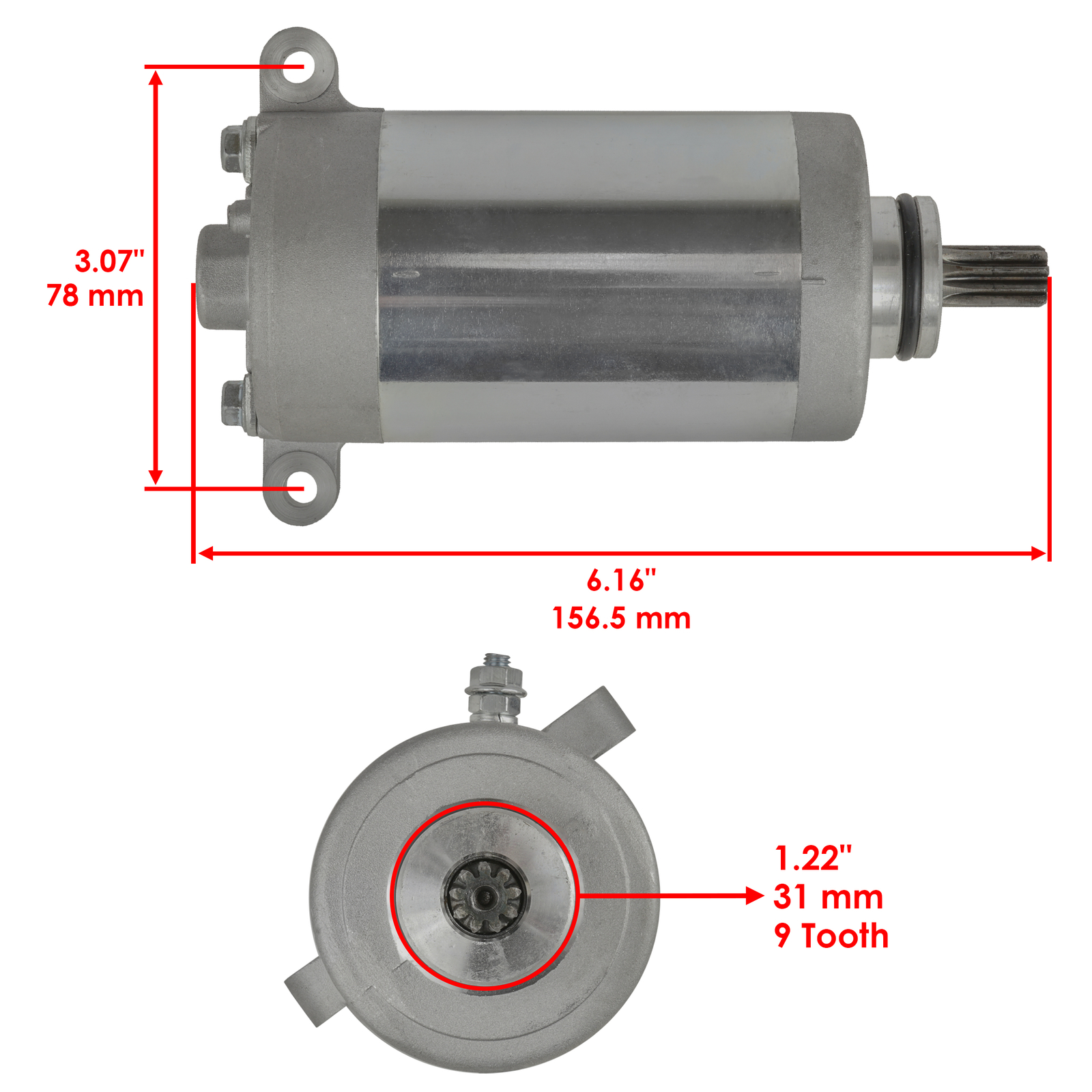 New Starter for Kawasaki Atv KLF220 KLF250 Bayou 220 250 1988-2011