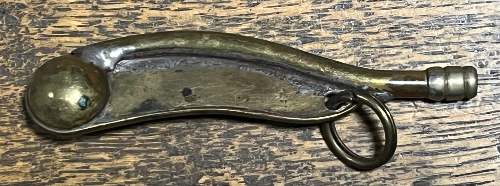 Vintage 100mm Boatswain Whistle Bosun Call Pipe Unusual Design Non Standard