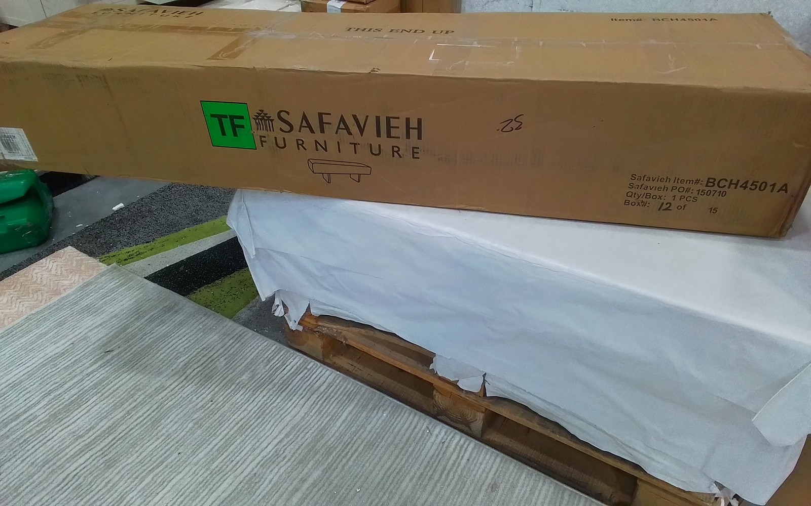 Safavieh RYER BOUCLE BENCH, Reduced Price 2172780556 BCH4501A