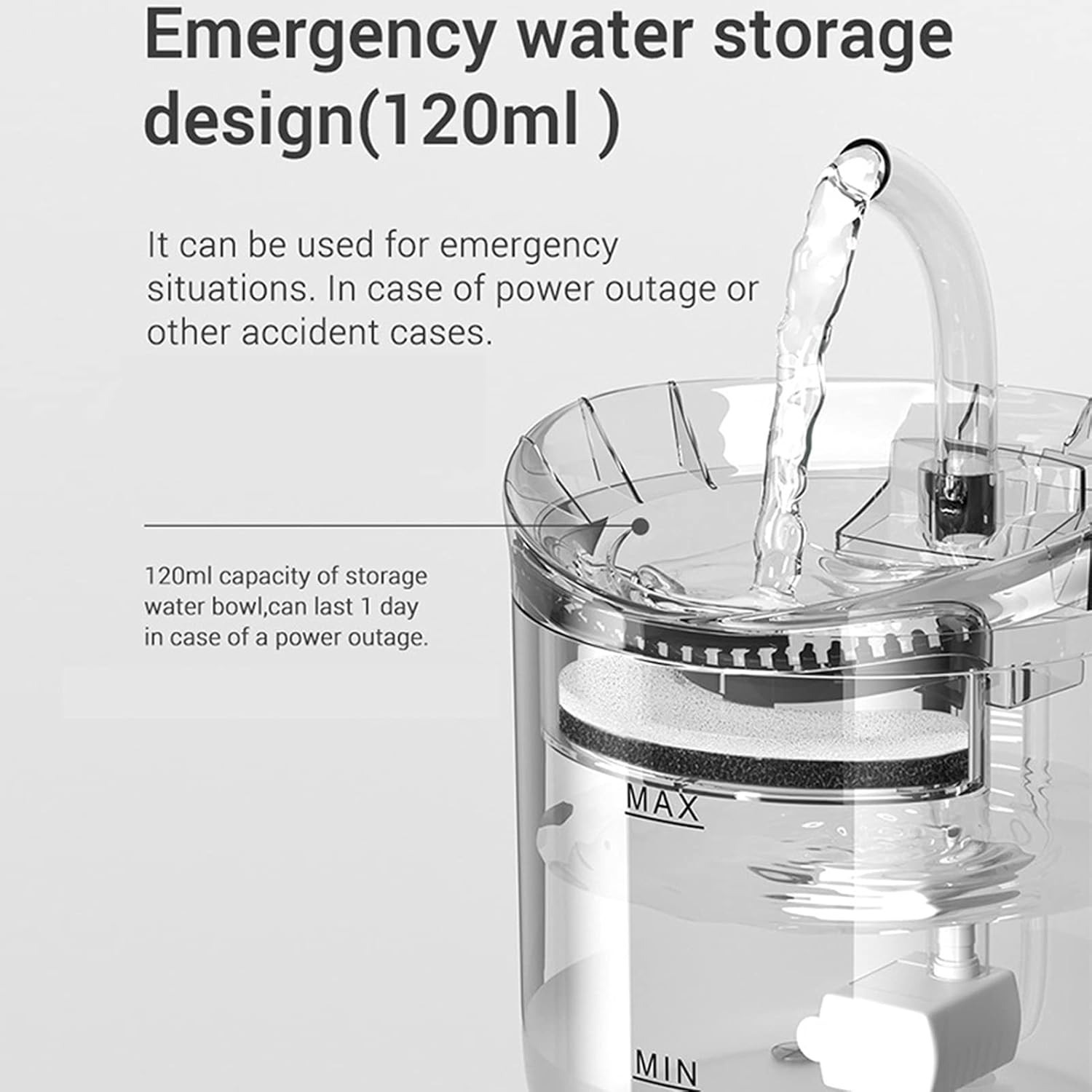 Cat Water Fountain Stainless Steel 61oz/1.8L Automatic Pet Dog Water Fountain