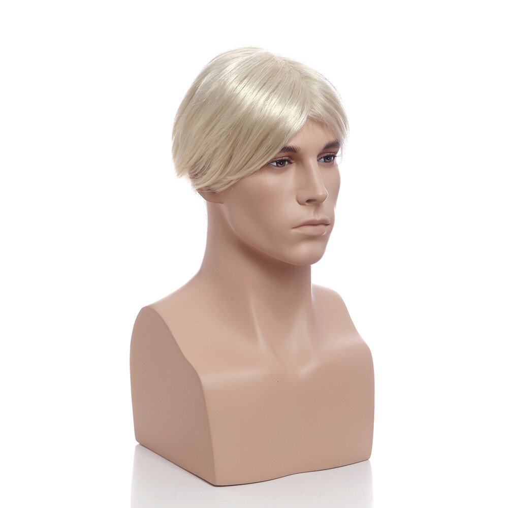 Adult Male Realistic Fleshtone Fiberglass Mannequin Head Display