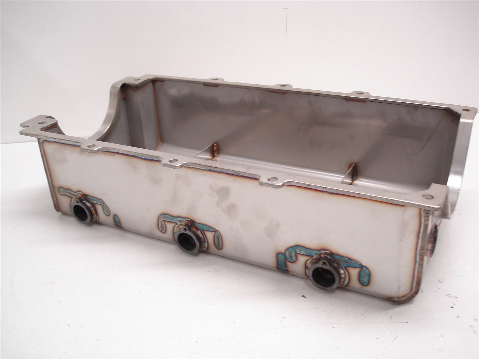 NEW NASCAR HENDRICK ENGINES. GM R07 R07.2 CHEVY STAINLESS STEEL DRY SUMP OIL PAN