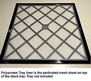 Excalibur 14" x 14" Polyscreen Mesh Tray Screen Inserts for 5 and 9 Tray