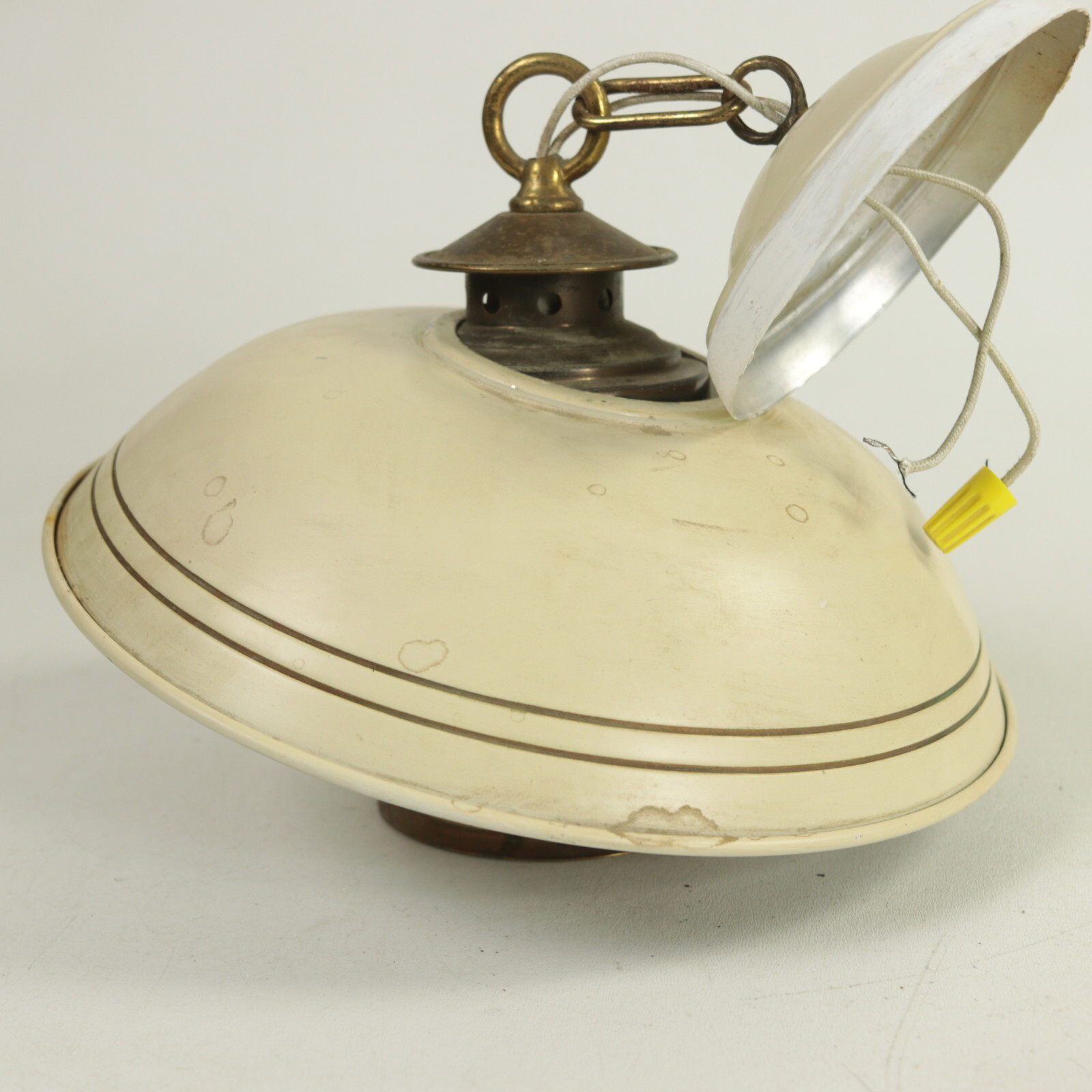 Vintage Mid Century Shaded Bracket Lantern 13" Max Height