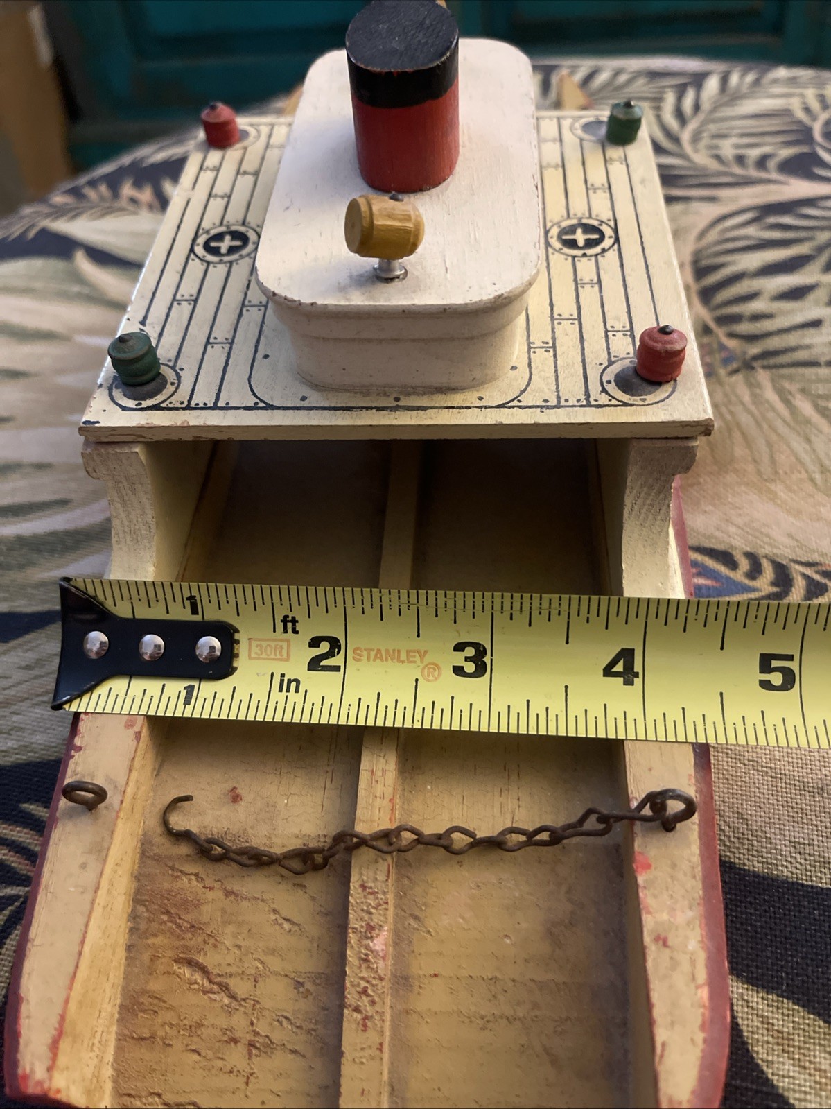 Vintage Toys Wooden Ferry Boat