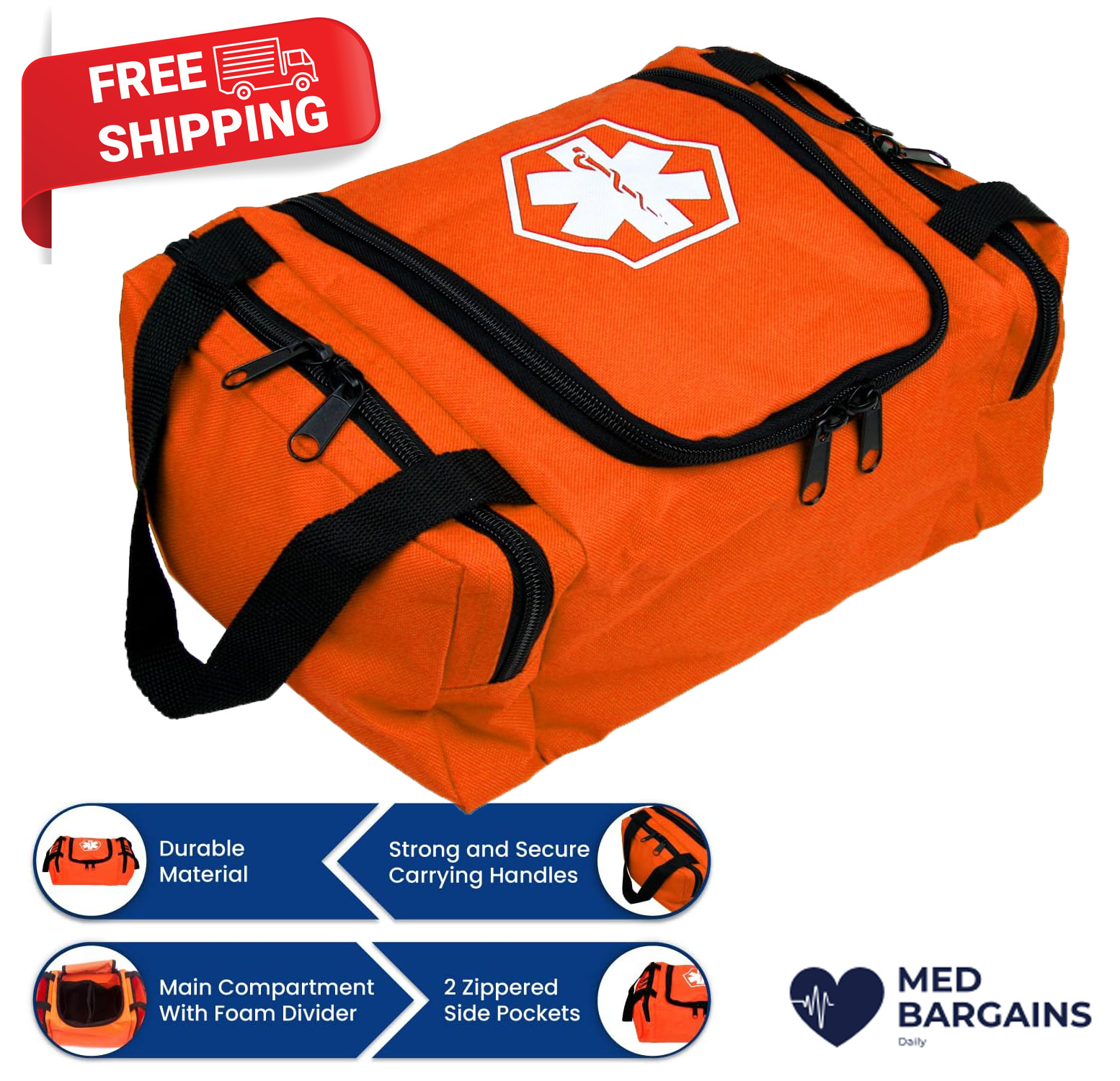 Dixie EMS Dixigear Empty First Responder II Mini Bag - Orange