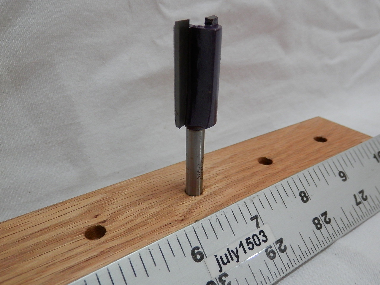 (1) NEW Grizzly LONG 5/8" D Straight Carbide Tipped Router Bit 1/4" Shank g2