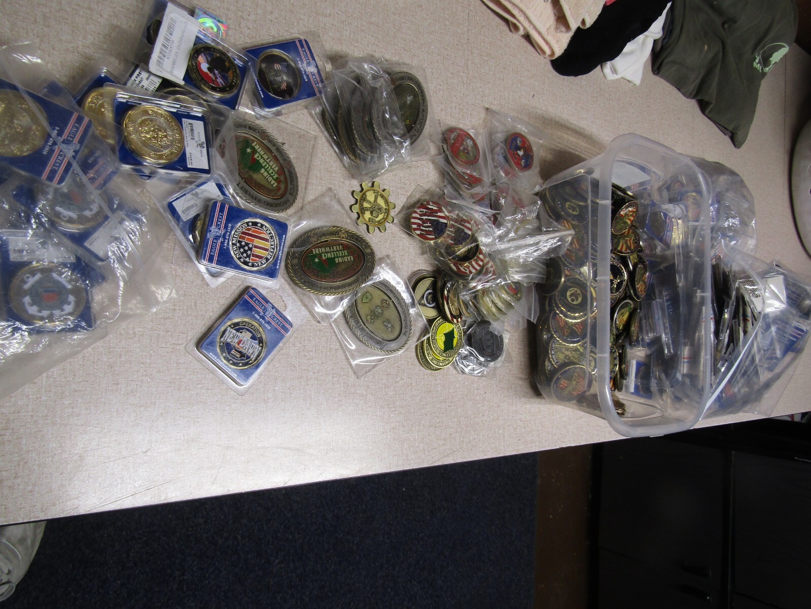 CHALLENGE COIN LOT SET OF 10 DIFFERENT MILITARY, POLICE, FIRE, NAVY, ARMY, USAF