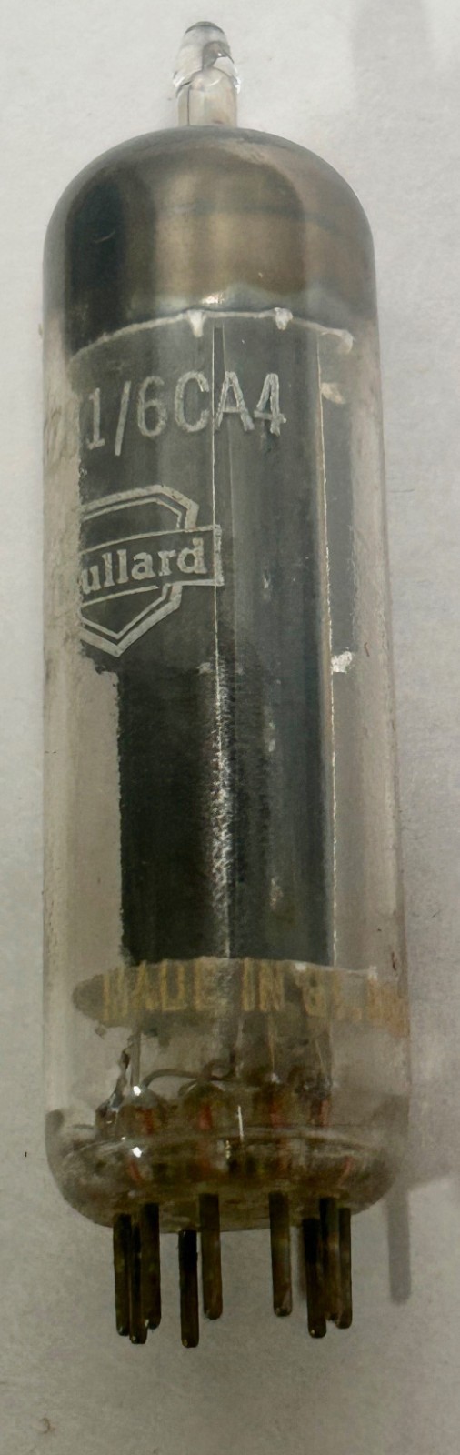 Vintage Mullard Great Britain EZ81/6CA4 Electronic Vacuum Tube (A4)