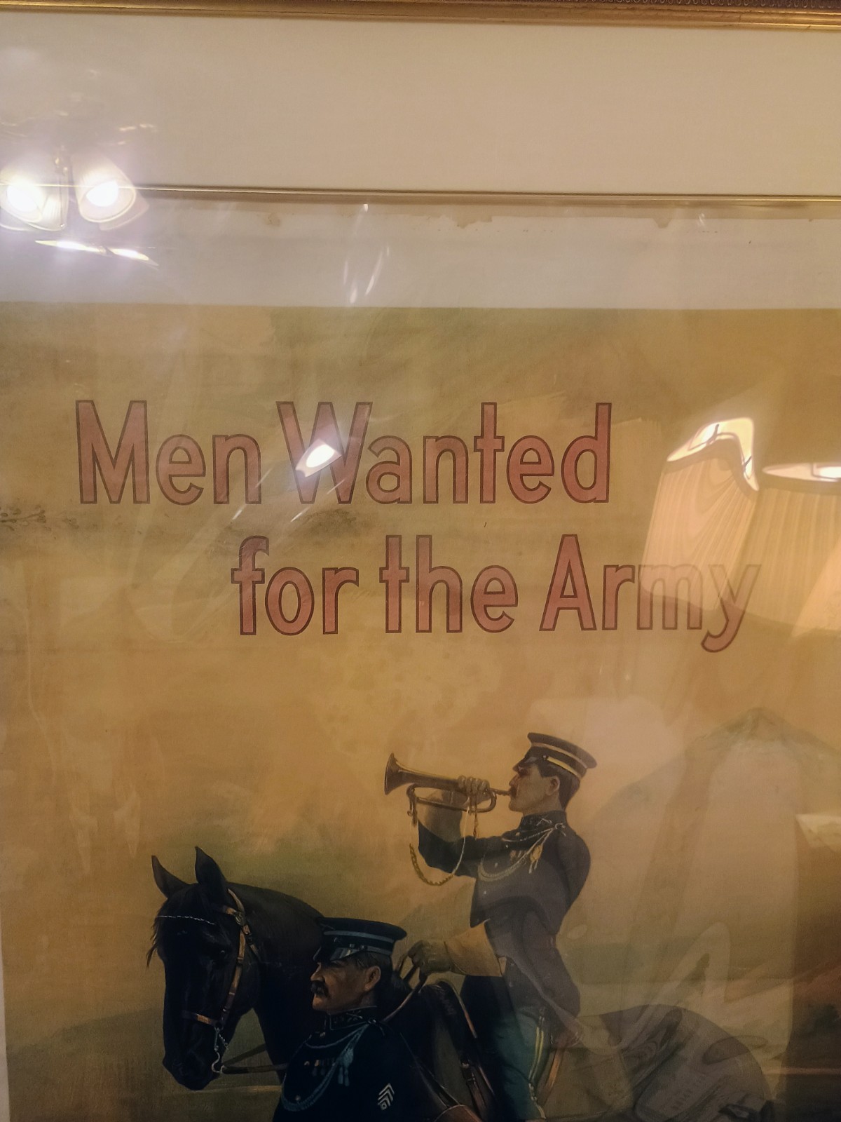 Large Original 1908 Army Recruiting Poster