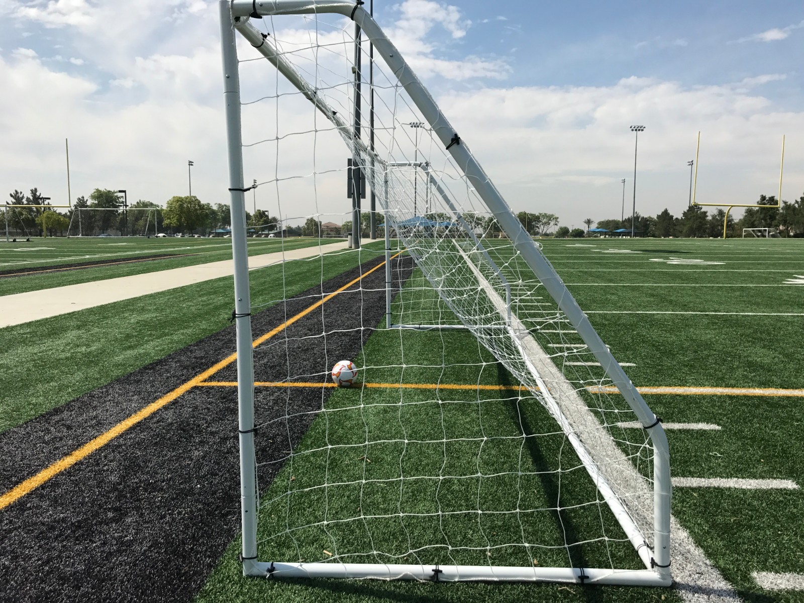 PASS Premier® 21X7 FT. Youth Modified Size, Heavy Duty Steel Soccer Goal(1Net)