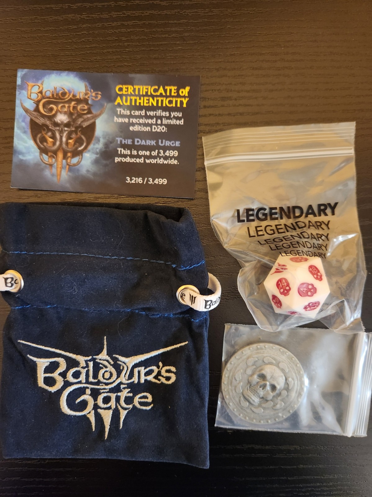 BG3 Baldur's Gate 3 Dark Urge Legendary D20 Treasure Pack