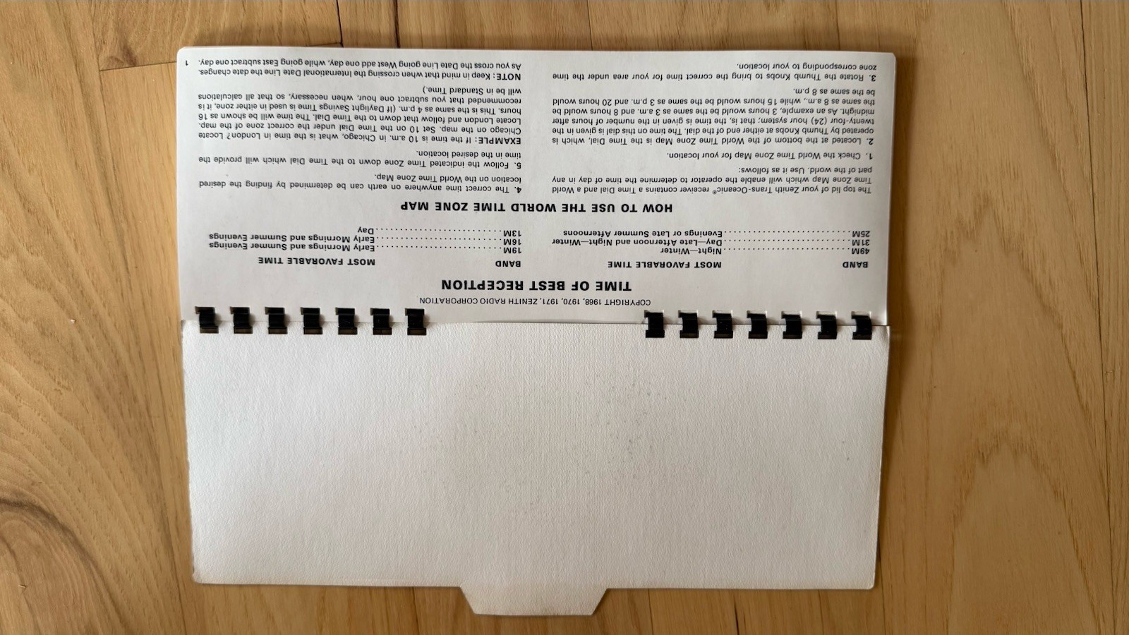 ZENITH TRANS OCEANIC RADIO MODEL D7000Y with Owners Manual EXCELLENT CONDITION!