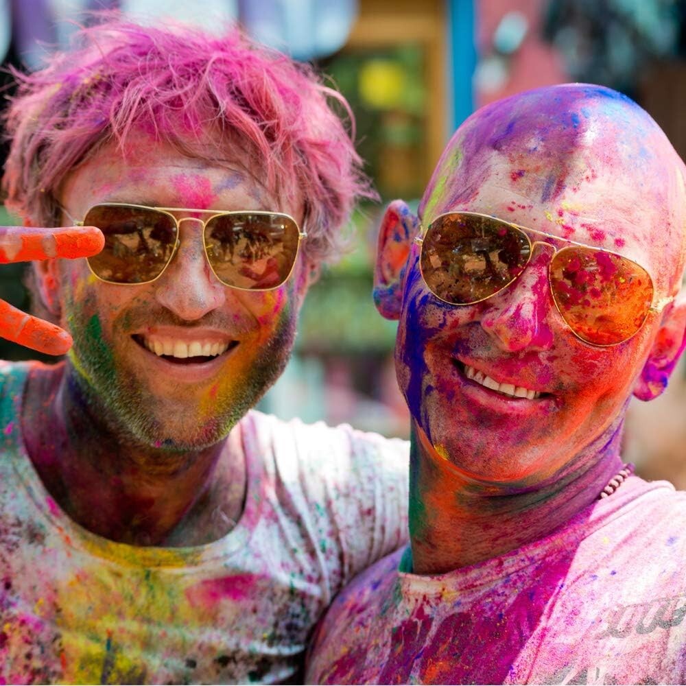 Color Powder 6 Pack - 5lbs/ea. of Pink, Orange, Yellow, Green, Blue, Purple