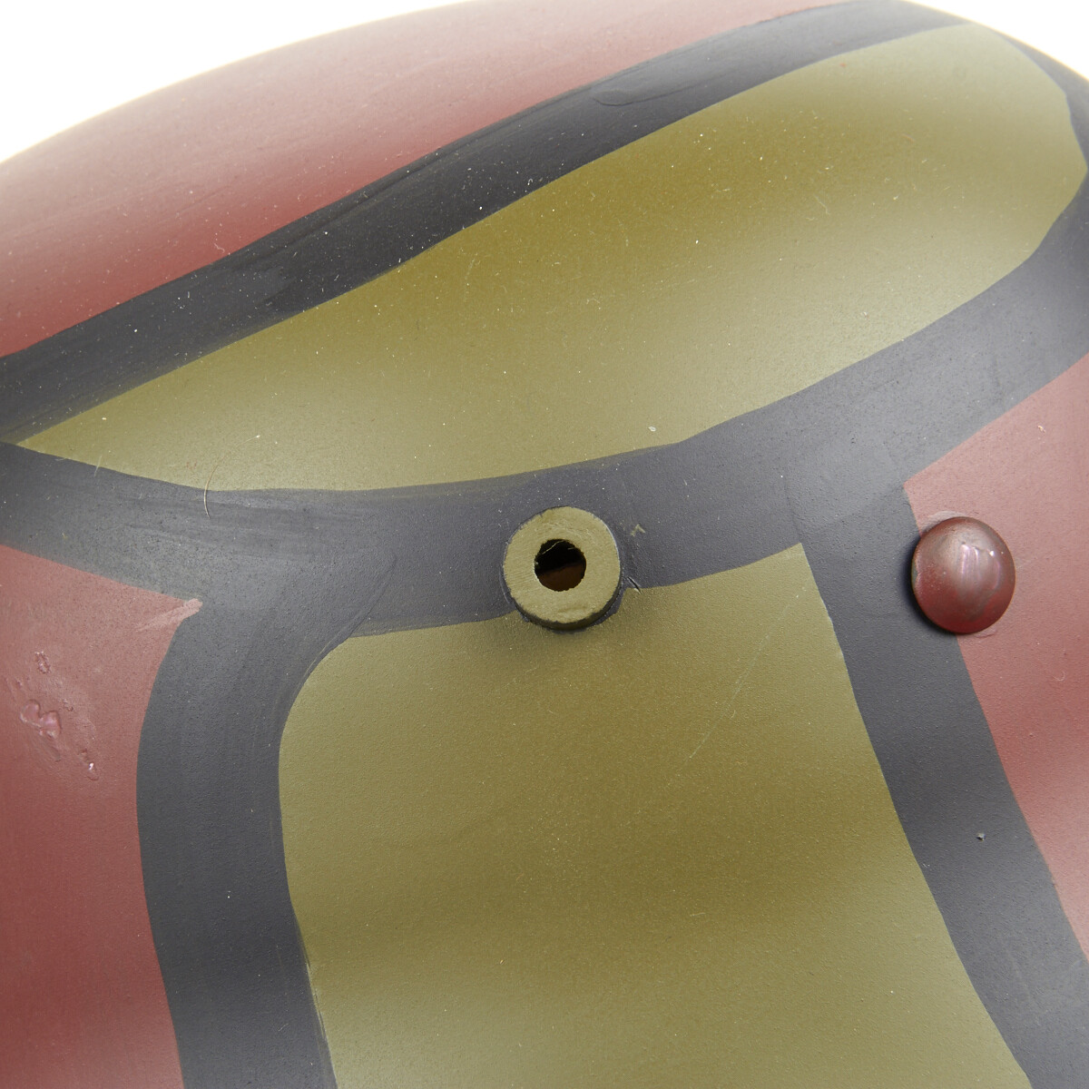 German WWI M16 Stahlhelm Steel Helmet, M-1916, Hand Painted Camouflage