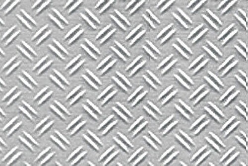 JTP Double Diamond Plate Pattern - G Scale - Model Scratch Building Plastic