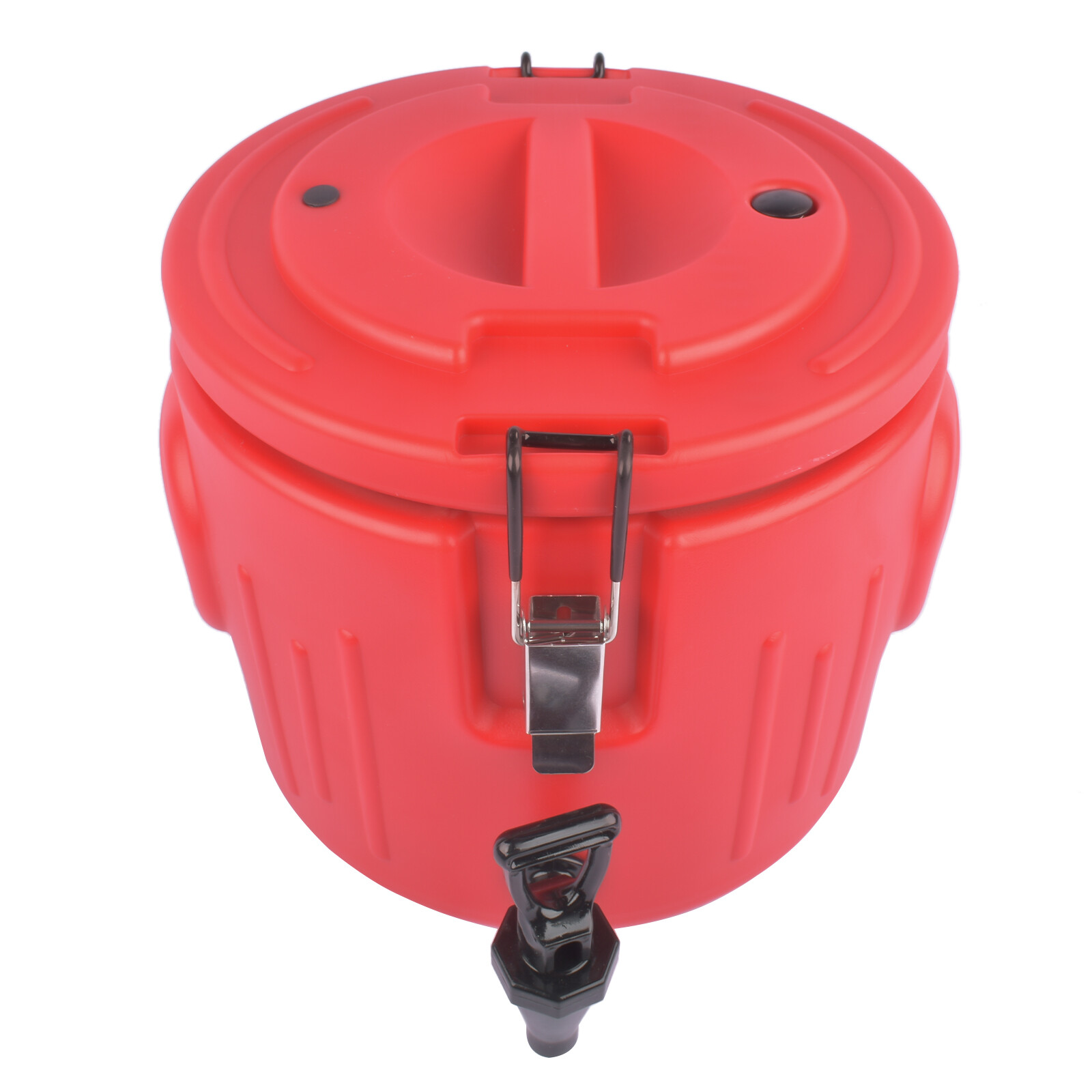 Insulated Beverage Cooler with Stainless Steel Interior, Ice/Hot Drink Dispenser