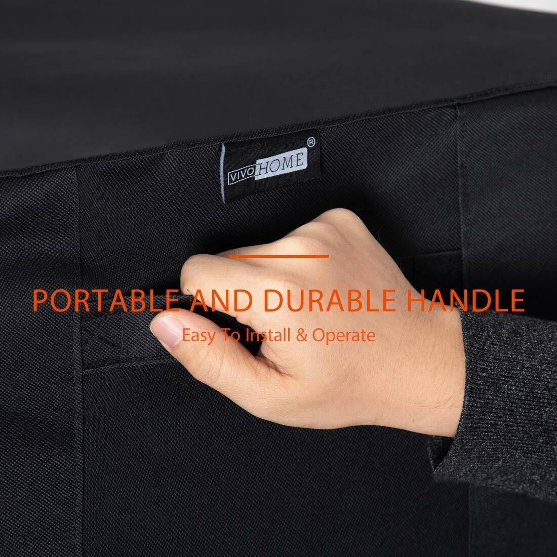 4/8ft 600D Zippered Waterproof Firewood Cover Wood Log Rack Outdoor Storage