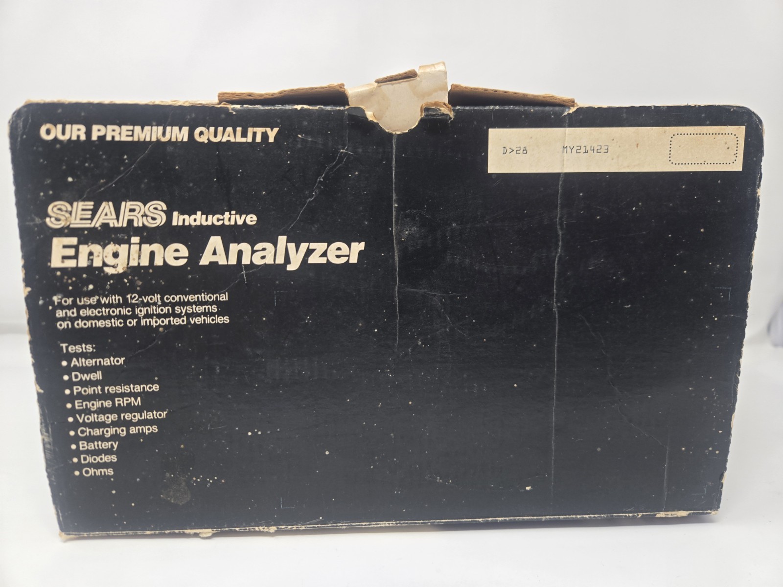 NICE Vintage Sears Engine Analyzer Model 28-21423 w/ Leads & Manual