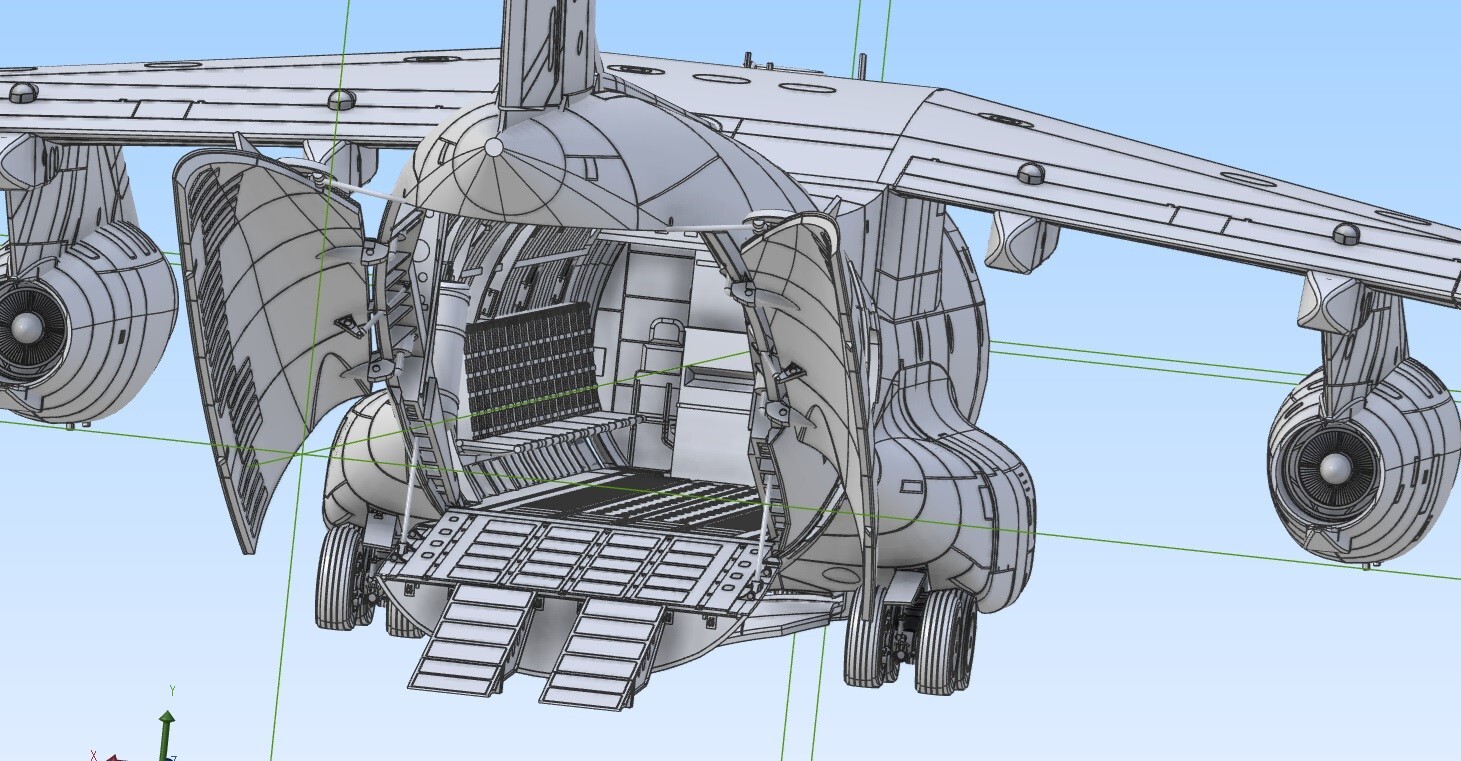 1/72 JASDF Kawasaki C-1 (3D fabricated kit)