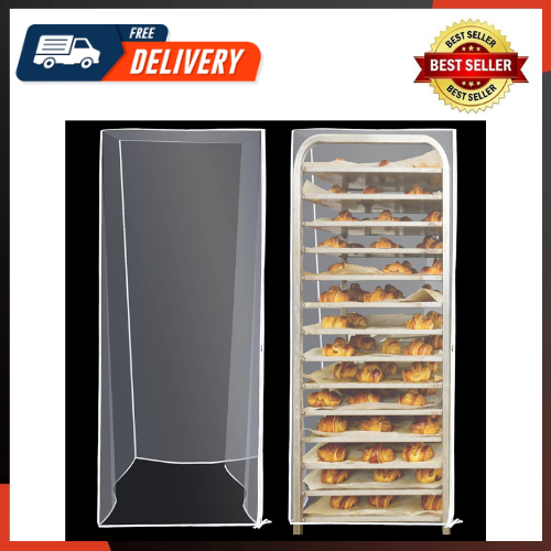 2 Pcs Bun Pan Rack Cover Bakers Rack Cover 20 Tier Sheet Pan Rack Cover