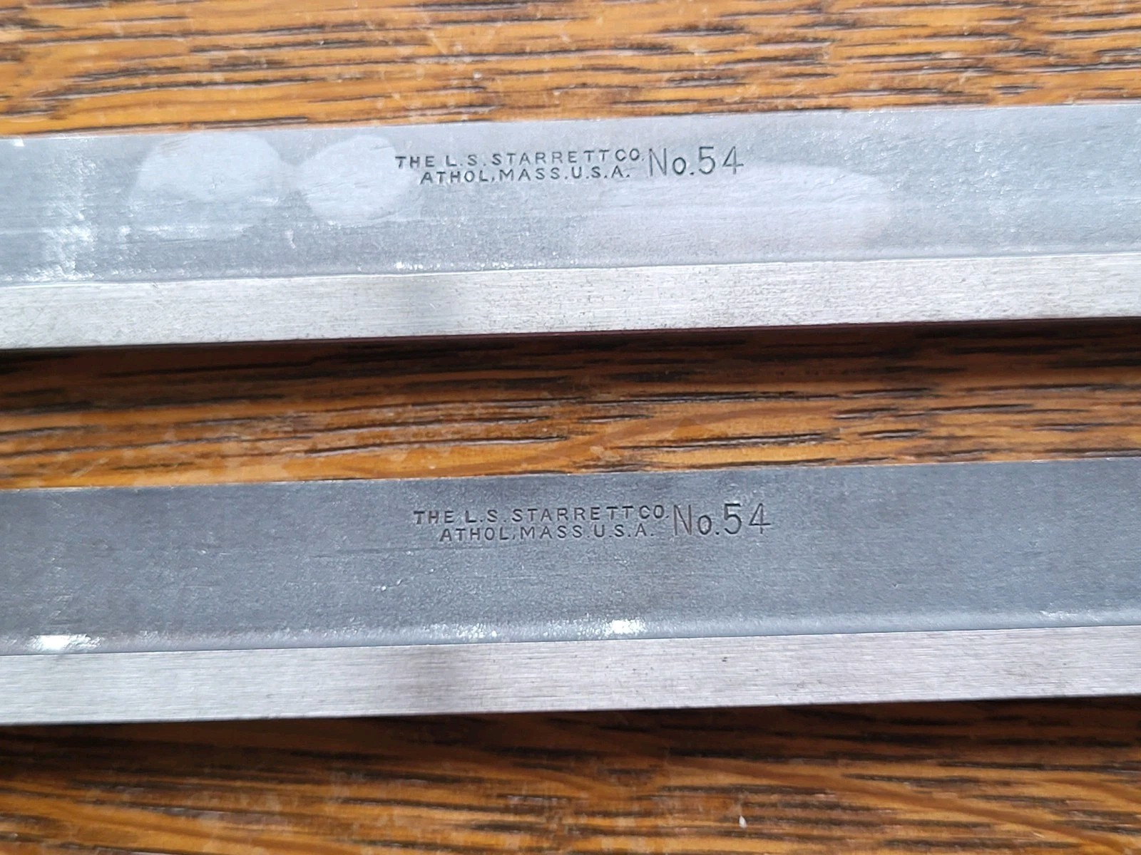 (2) Vintage L. S. Starrett No. 54 6" Hold Downs Machinist Tools USA