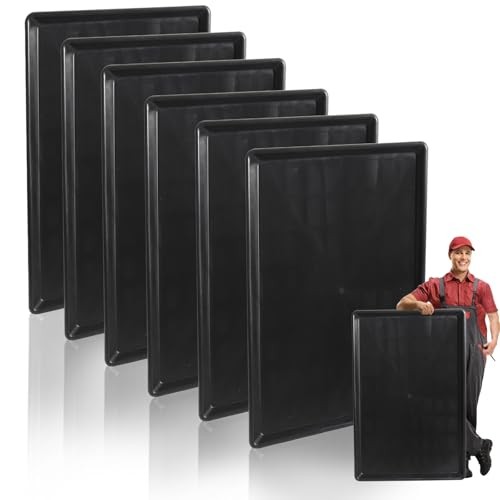 Extra Large Oil Drip Pan, 35.4 x 24 x 1.in Oil Change Drain Pan, 6 Pack 6