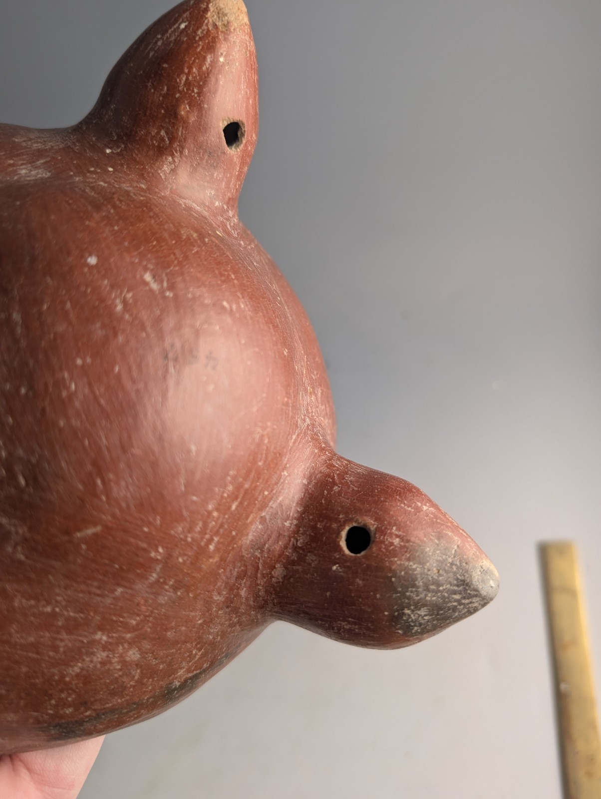 PRE COLUMBIAN POTTERY TRIPOD OFFERING BOWL FROM COPAN, HONDURAS