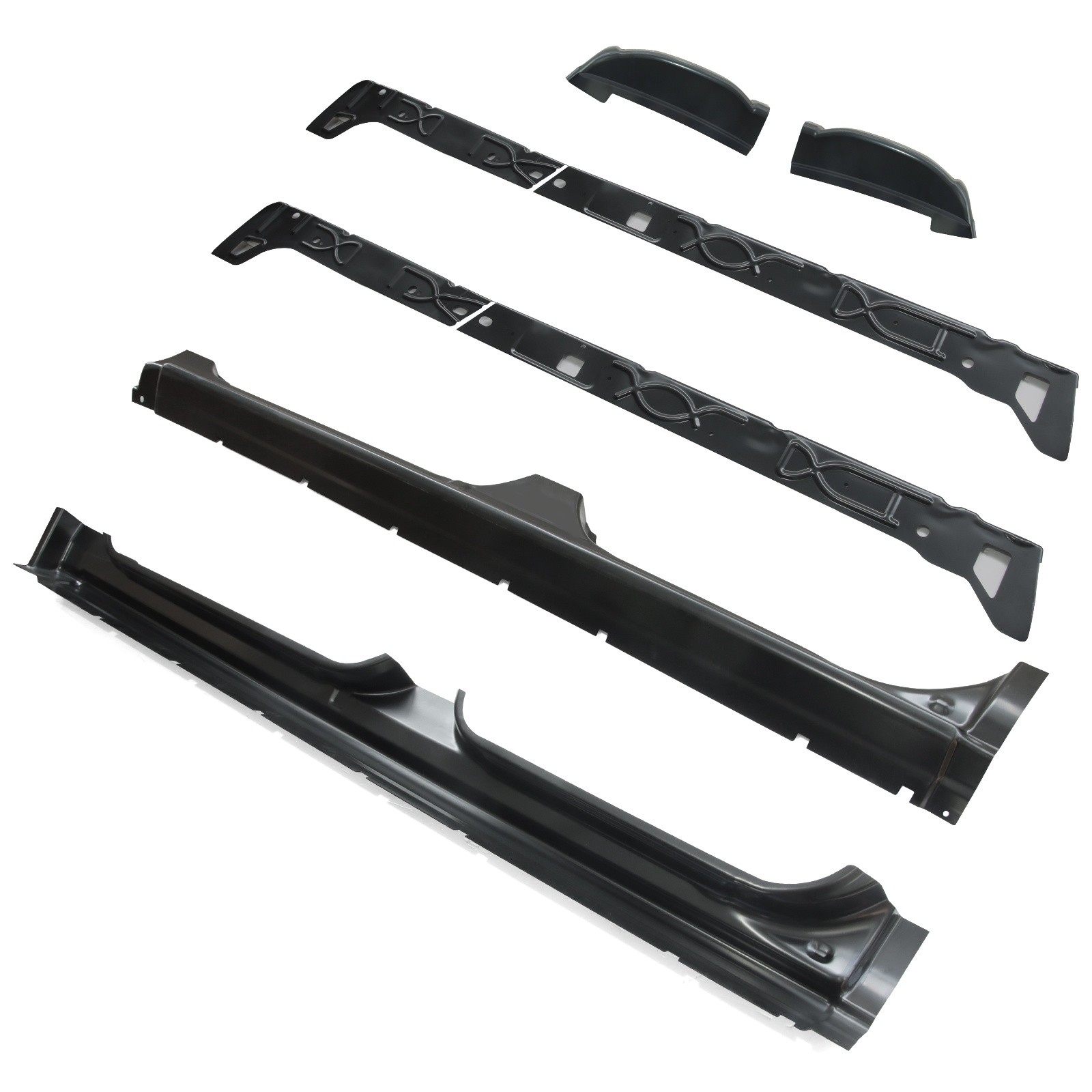 For Silverado Sierra 1500 99-07 Crew Cab Outer& Inner Rocker Panels& Cab Corners