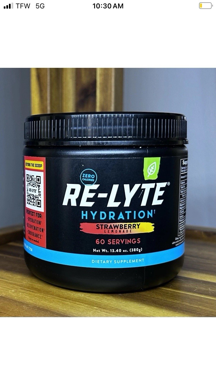 REDMOND Re-Lyte Hydration Electrolyte Mix Strawberry Lemonade 13.4oz Exp 06/2030