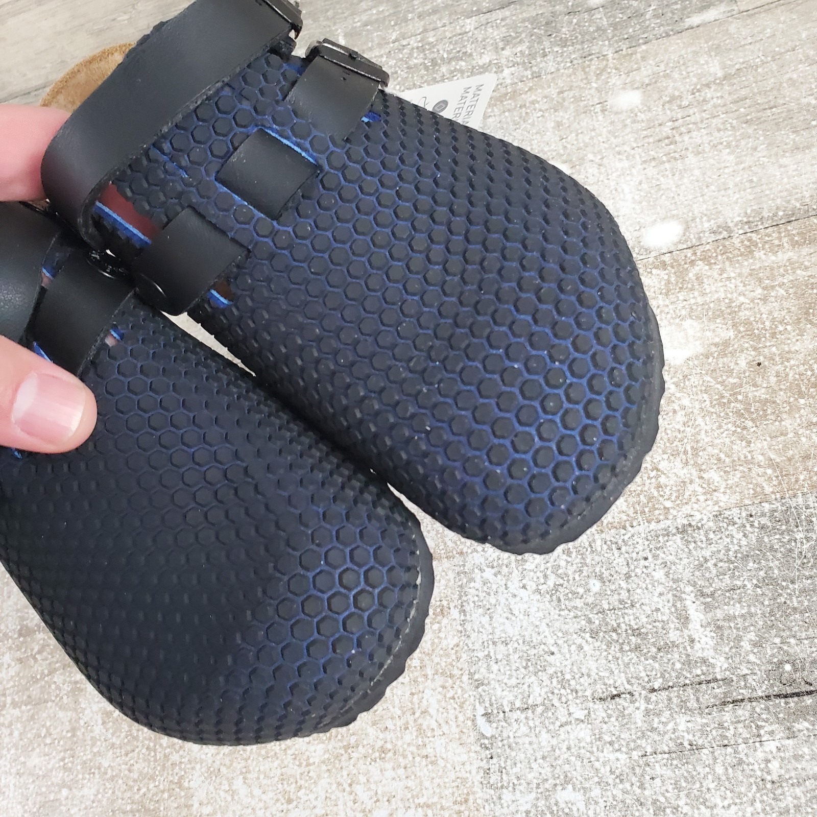 Birkenstock Kay Kids Slip On Clog Sandals Sz 1 EU 32 Blue Black Clogs