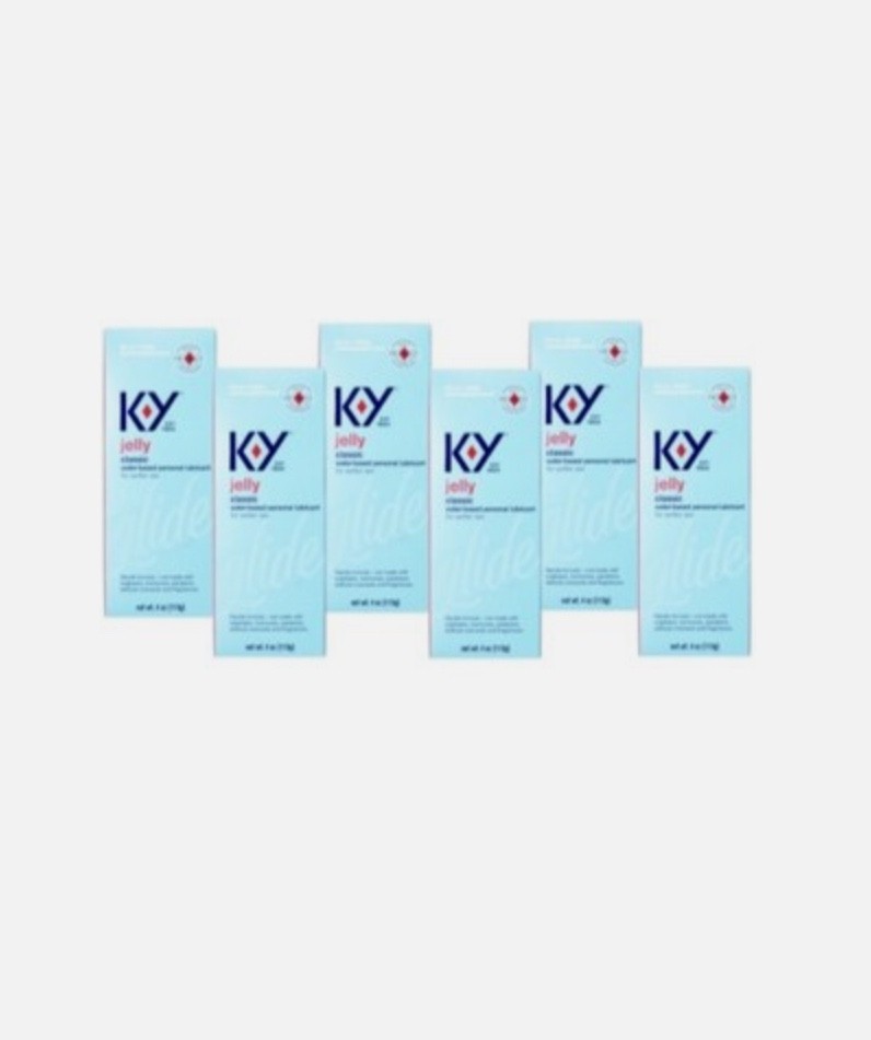 KY Jelly Classic Glide Water based personal Lubricant 4OZ (Pack of 6)