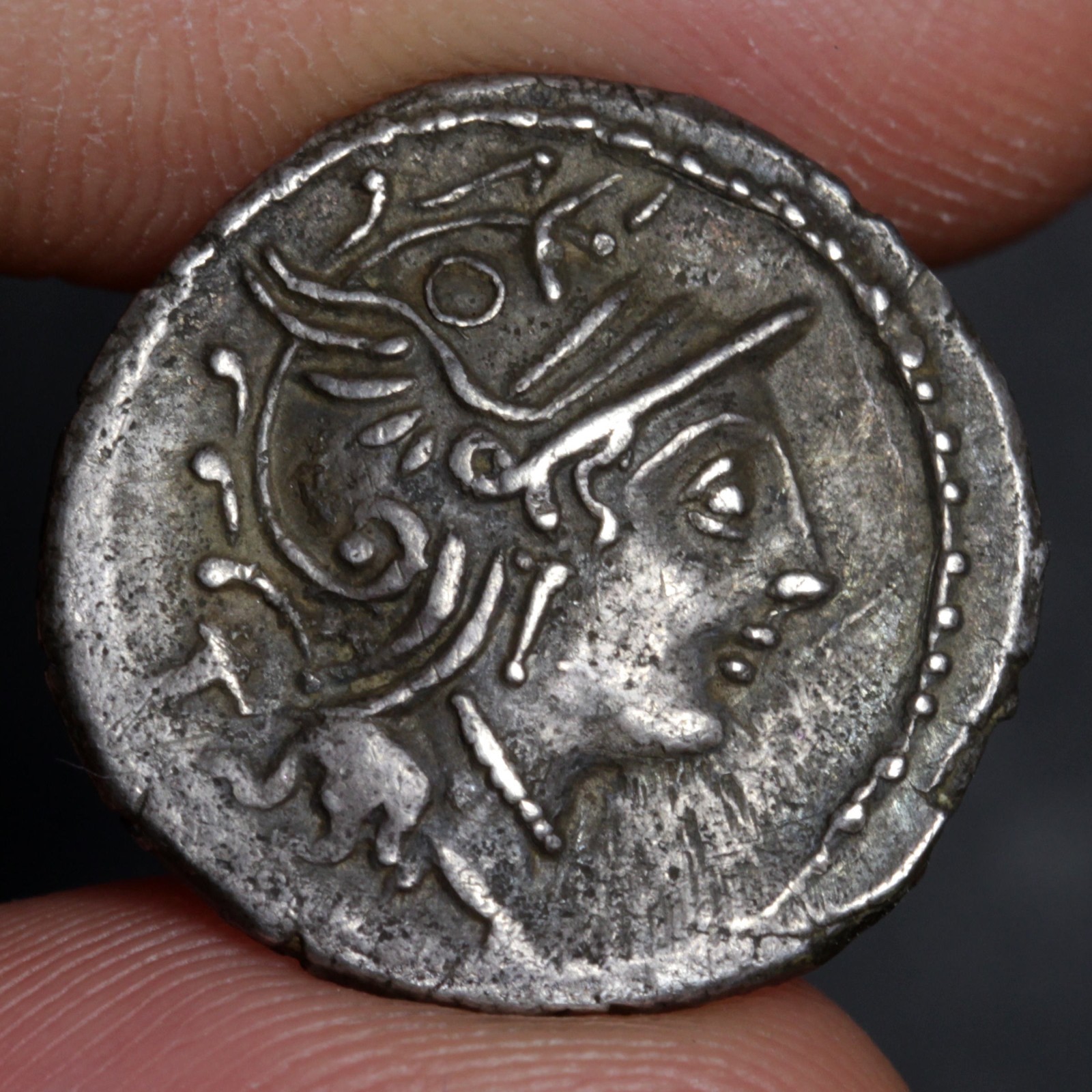 Triumph of Marius Denarius 101BC Ancient Roman Republic Silver Coin Roma Fundan