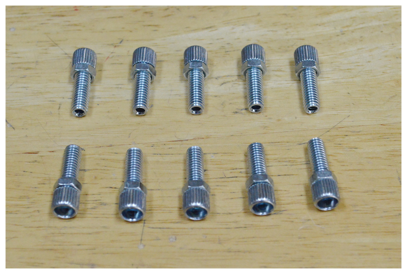 Bicycle Bike brake cable  steel barrel adjusters (10) - Silver 6mm x 1"