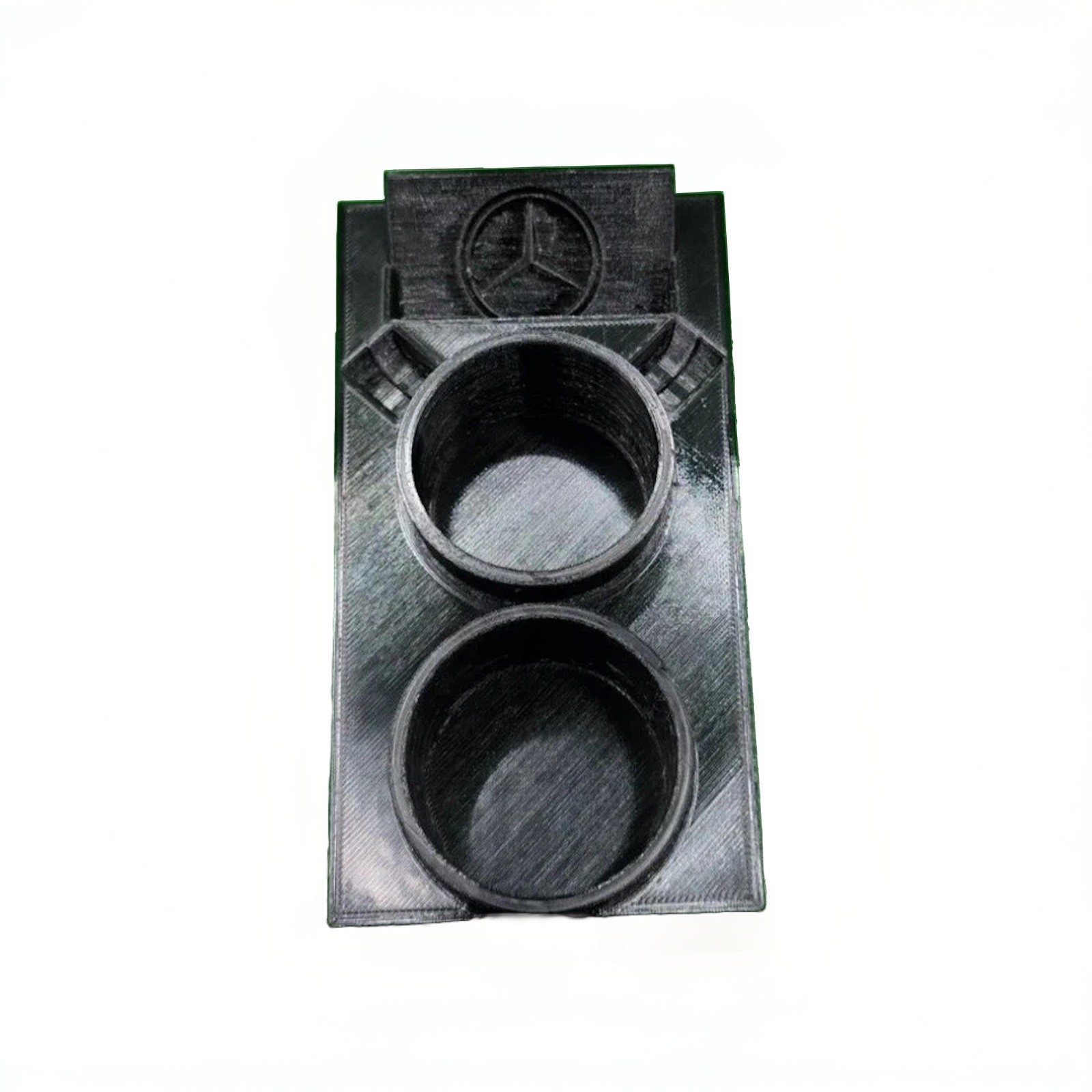 Mercedes Benz W123 & W124 & R107 CUP HOLDER w/ PHONE and Coin Slot & Emblem Logo