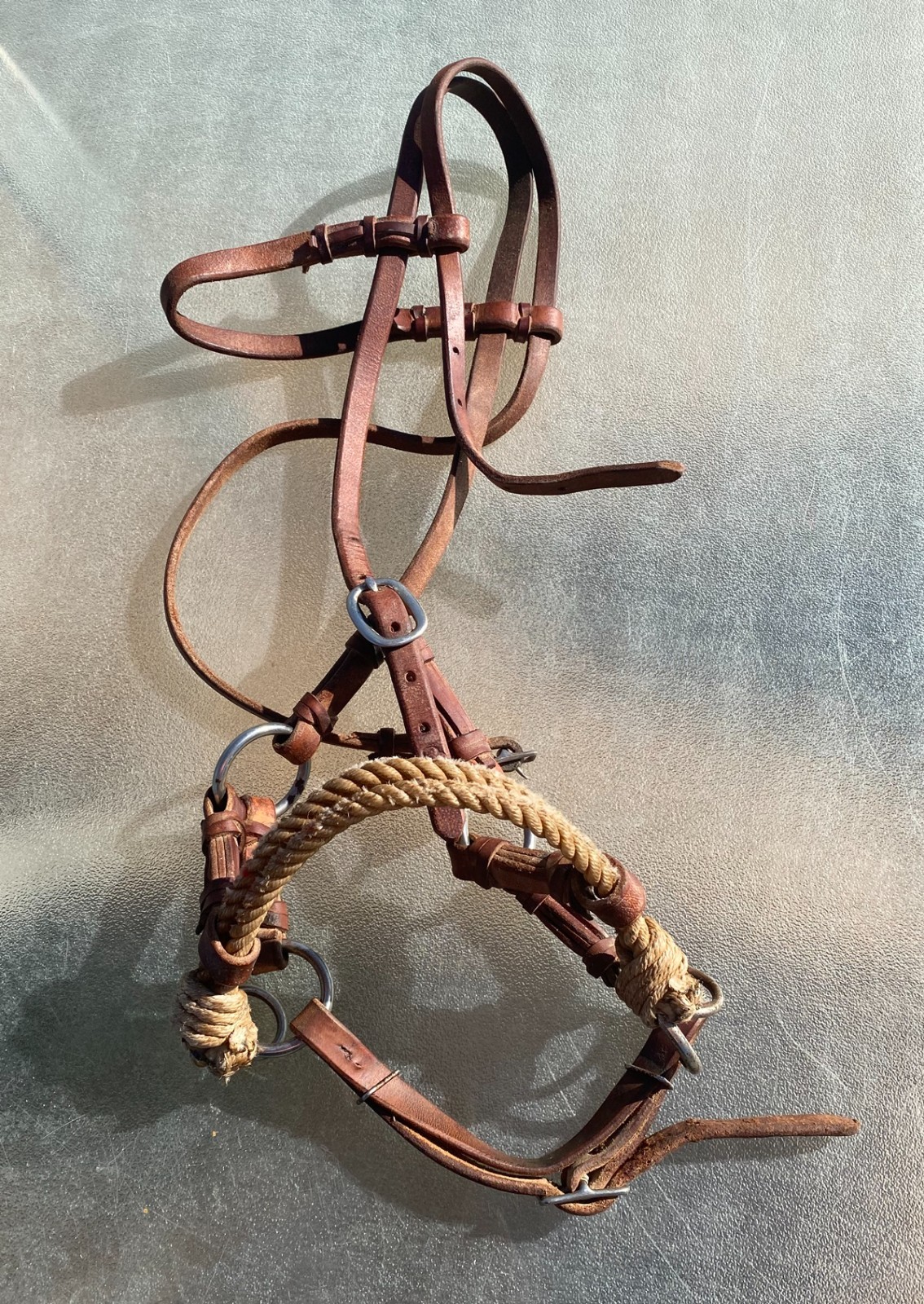 Murphy Leather Western Side Pull Bridle Bitless Training Headstall