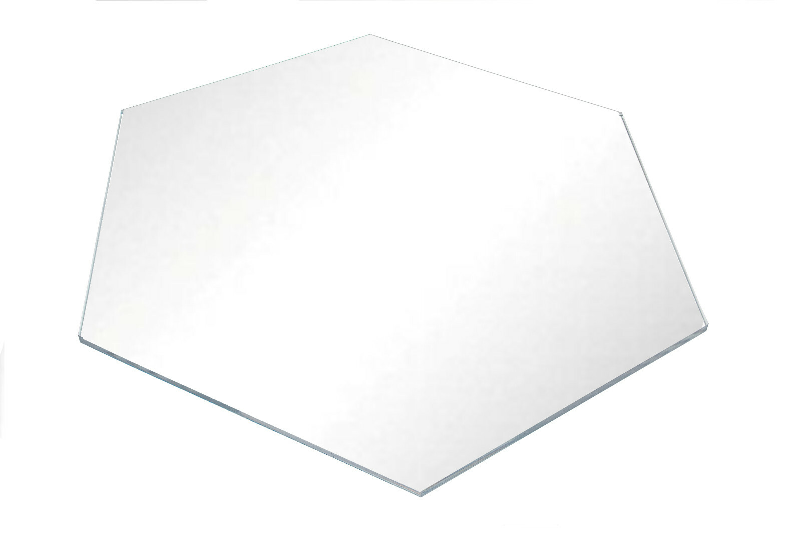 Acrylic Mirror Hexagon Shape DIY Crafts Plastic Reflective Colorful