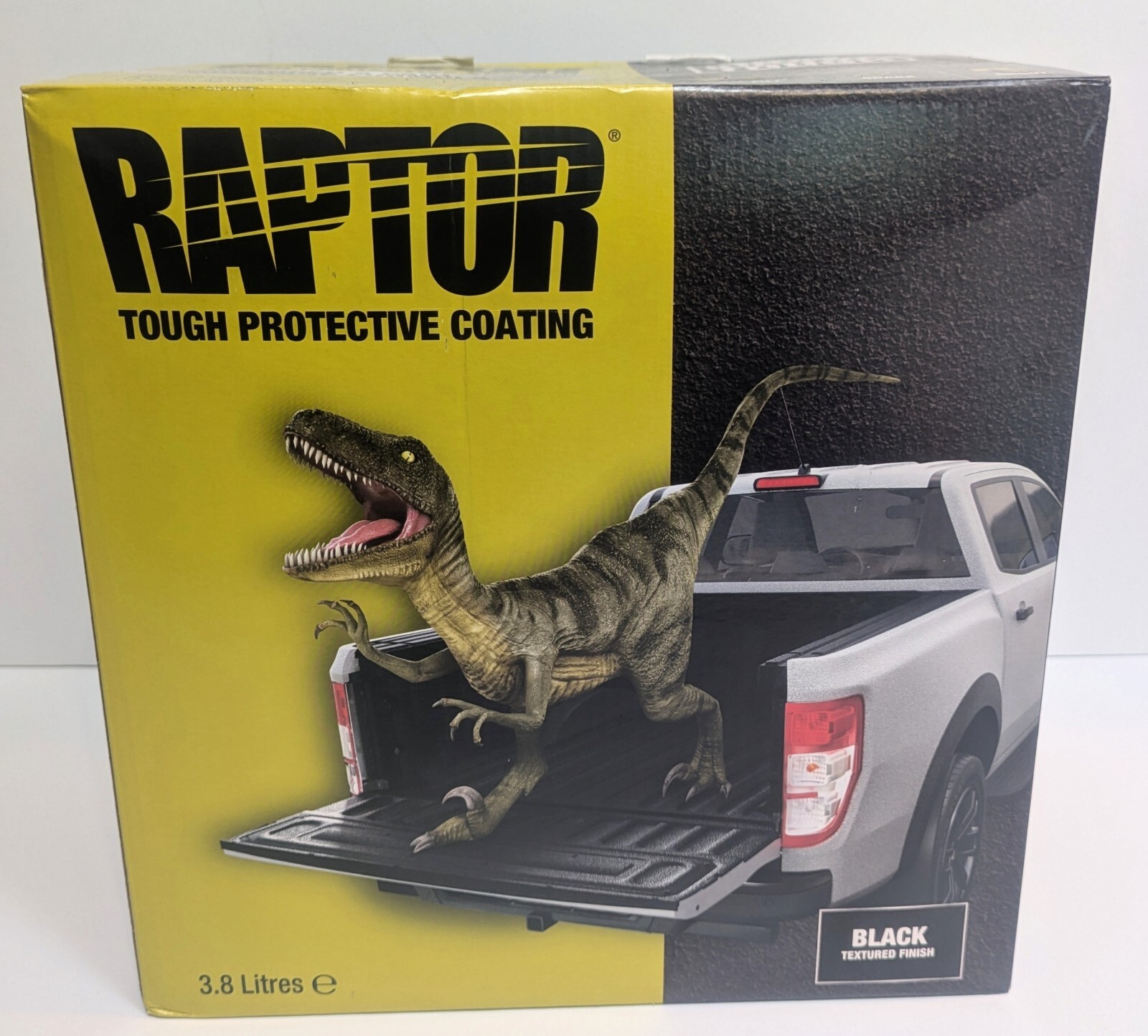 UPOL 0820 Raptor Black Spray-On Truck Bed Liner Kit w/ FREE Spray Gun (1 gallon)