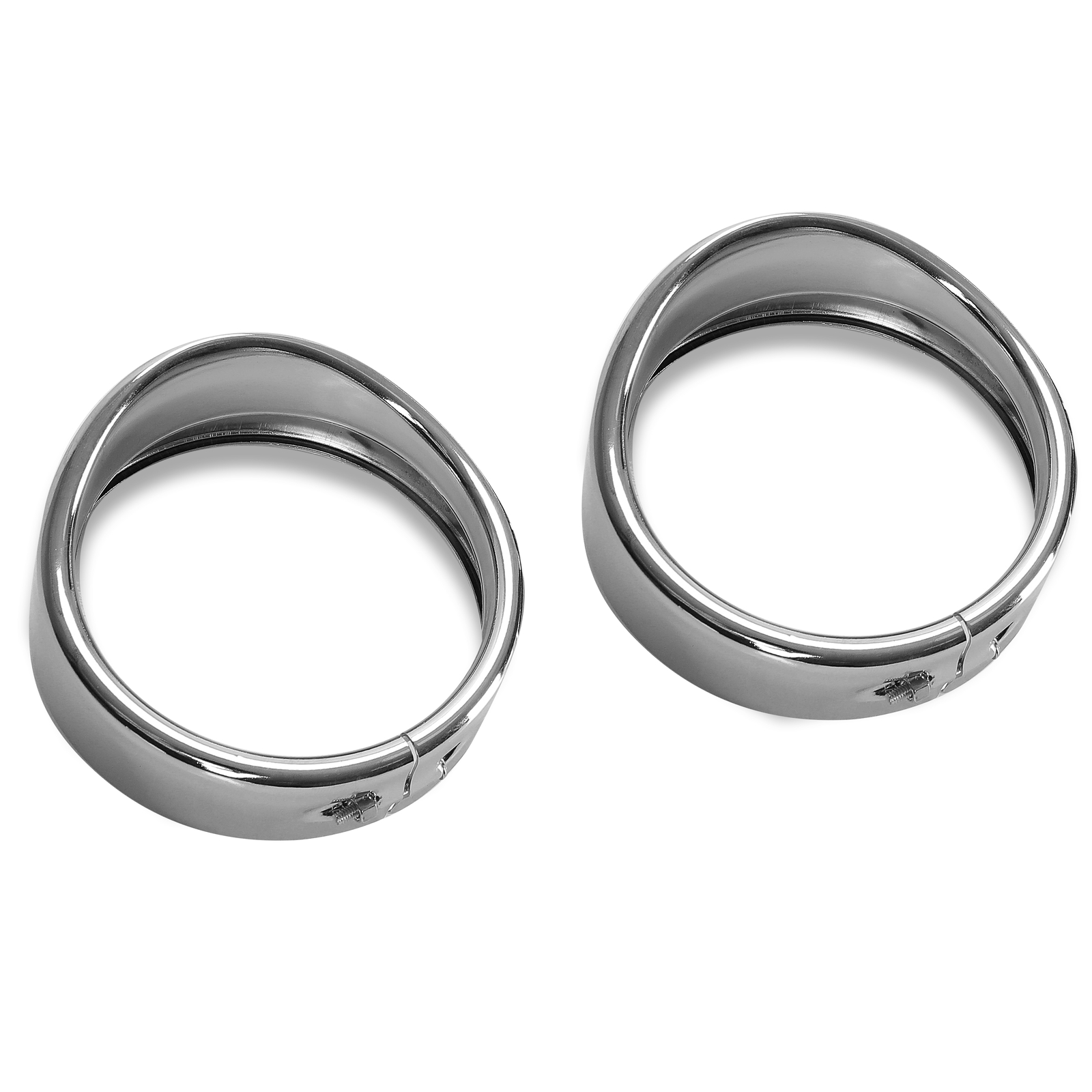 For Harley 7" Headlight Lights 4.5" Passing Fog Lamp Visor Trim Ring Bezel Cover