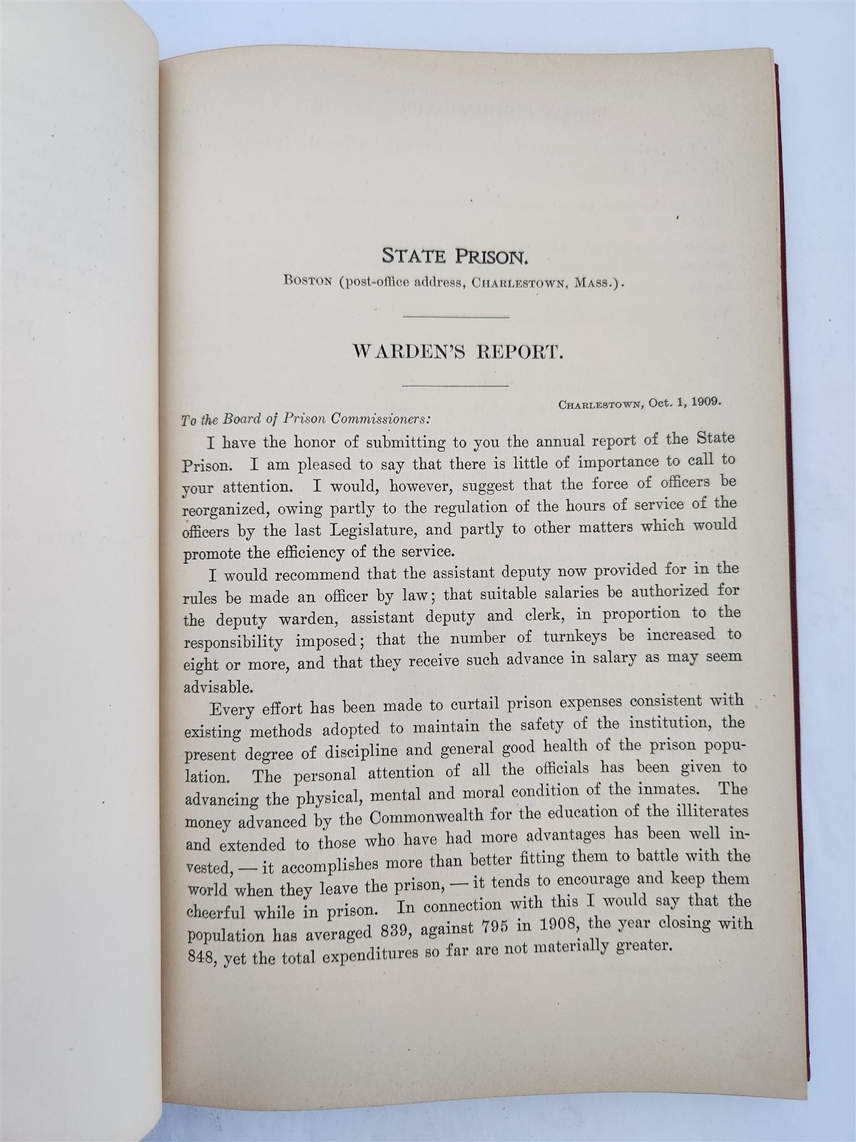 1910 antique MASSACHUSETTS PRISONS murder convicts hospital photos criminology