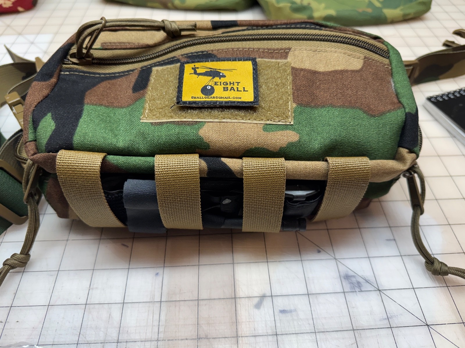 Eight Ball Gear M81 Woodland Tactical waist pouch / fanny pack / sling pack