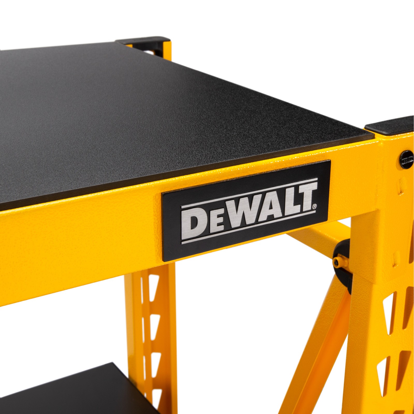 Dewalt 4ft. Tall Steel and Laminate 3 Shelf Garage Storage Rack, Yellow DXST4500