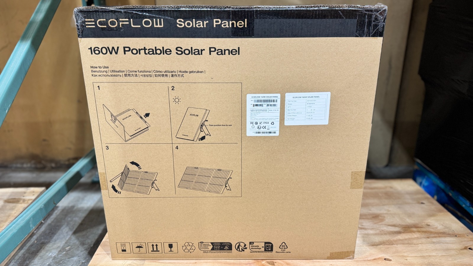 EcoFlow 160W Portable Solar Panel for Power Station IP68 Certified