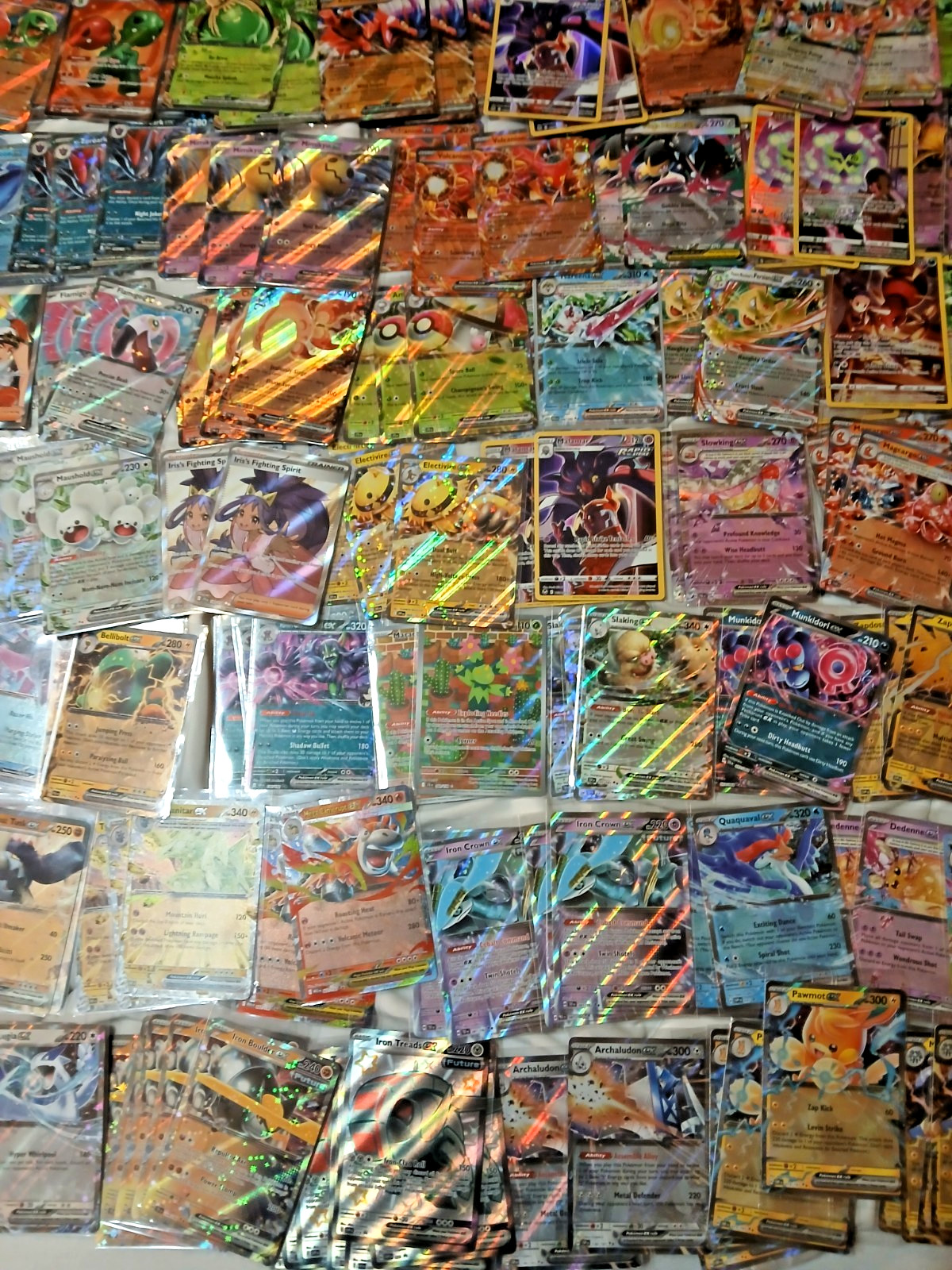 Official Pokémon Card Lot of 358 Includes Rares, Holos, Reverse, EX, V, VSTAR...