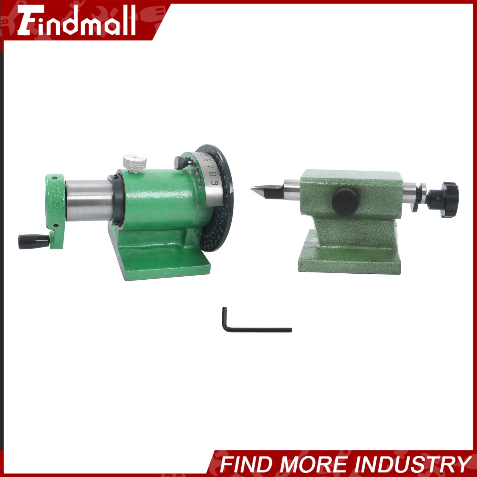 Findmall 5C Spin Index Fixture With Tailstock Grinder Driller Machine Indexing